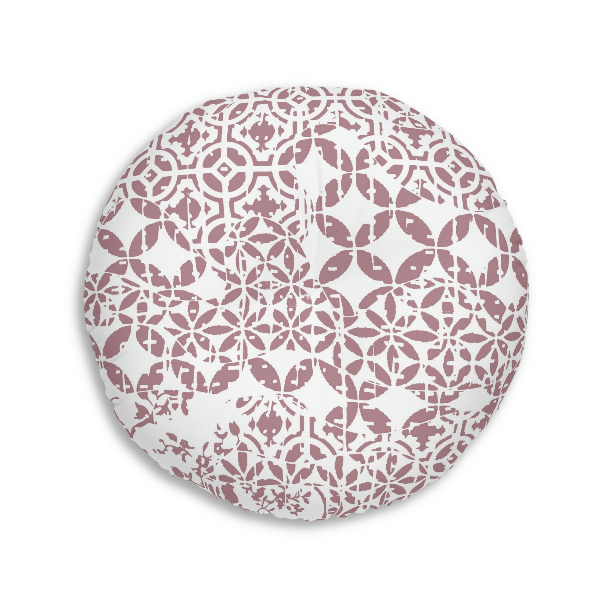 Tufted Floor Pillow, Round - Timeless - Rose
