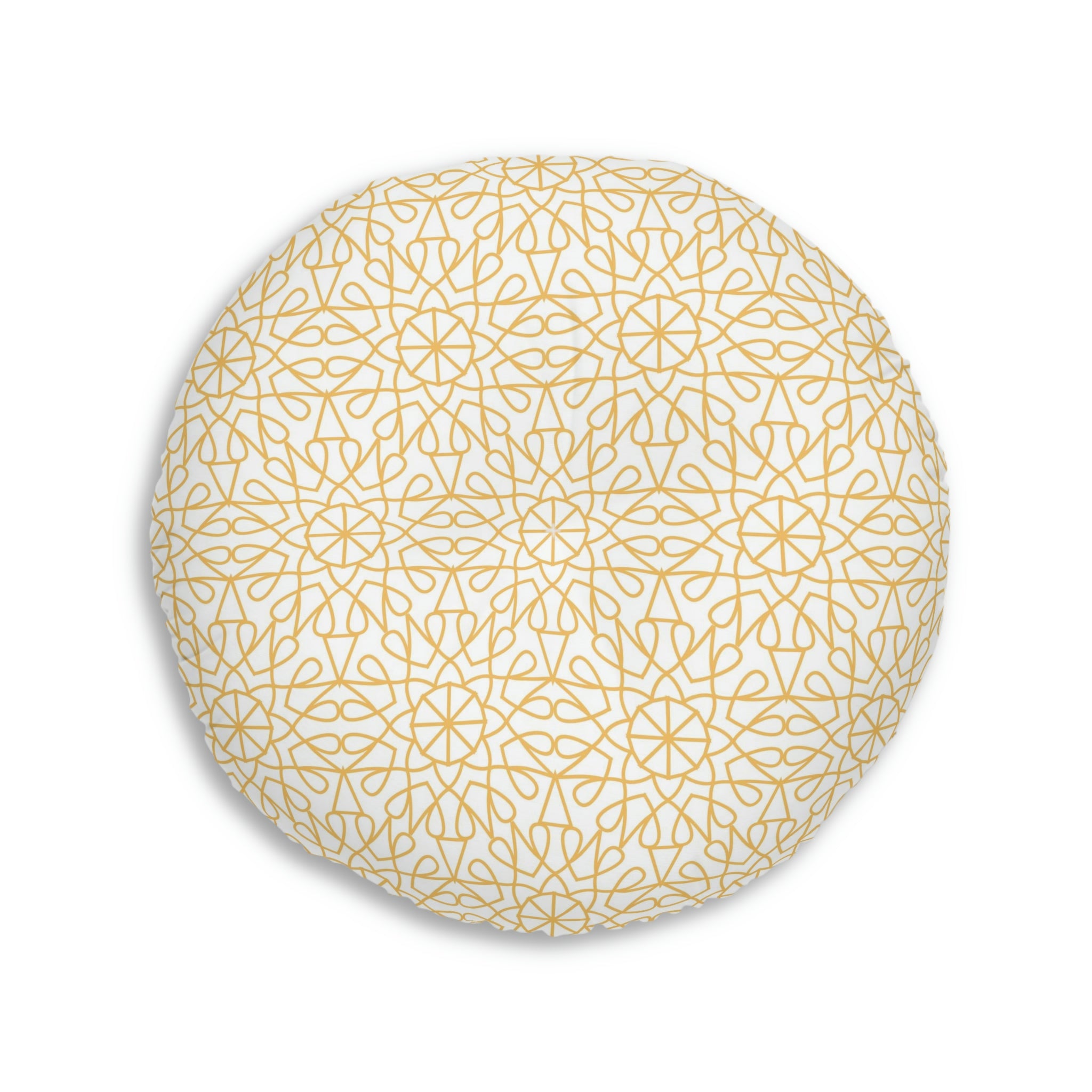 Tufted Floor Pillow, Round - Geometry - Sunshinne