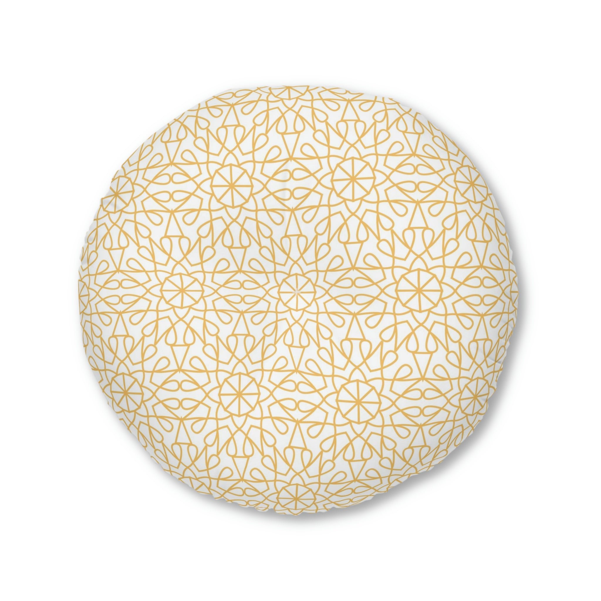 Tufted Floor Pillow, Round - Geometry - Sunshinne
